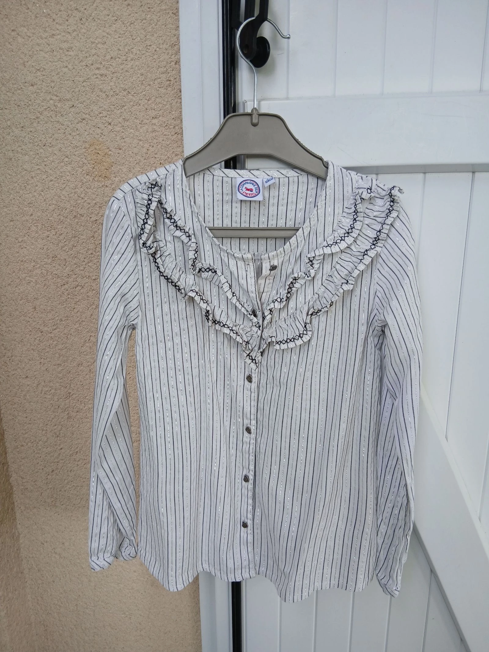 chemise rayée filles CDP taille 8 ans